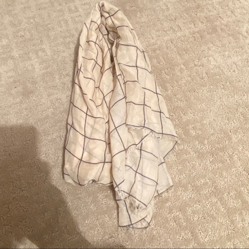 Rachel Pally Checked Windowpane Scarf